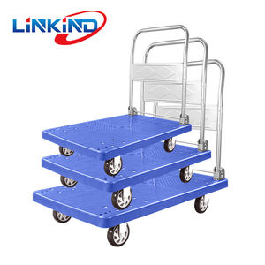 LinKind प्रतिस्पर्धी कीमतों के साथ Foldable प्लास्टिक मंच ट्रक हाथ ट्राली गाड़ी PT150P-DX - Product Image 2