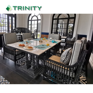 Ensemble de meubles de table en bois vintage, mobilier de <span class=keywords><strong>restaurant</strong></span>, personnalisé 5 étoiles, design moderne de luxe, pour hôtel - Product Image 2
