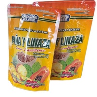 Sachet Doypack en plastique avec logo personnalisé pour poudre de noix, poudre de lait de soja, farine de maïs, graines de lin