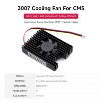 Kipas Pendingin AISmartgoo CM5 Dedicated All-in-one 3007, Kompatibel dengan Raspberry Pi Compute Module 5, Catu Daya 5V