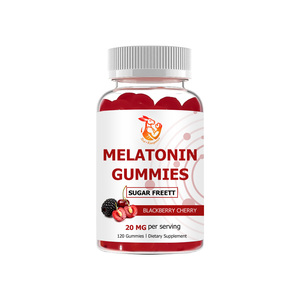 Gomitas de Suplementos Herbales Más Vendidas con Melatonina de Grado Alimenticio, Despertar con Sensación de Frescura, Suplementos de Melatonina en Gomitas - Product Image 1