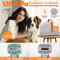 Kits de toilettage pour animaux de compagnie, tondeuse électrique, 6 peignes, brosse anti-poils pour chats, brosse de toilettage pour chiens, sûre, portable, nettoyage des animaux de compagnie