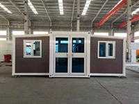 2025 nouveau Mini bureau à domicile intégré Pod extensible conteneur d'expédition maison extensible Capsule chambre acier Villa entrepôt