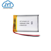 Batterie Li-Po ultra-mince rechargeable 3,7 V 1000 mAh 1S pour montre connectée, batteries lithium-ion 623441 523450