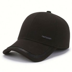 Casquette de baseball chaude d'automne et d'hiver avec protection pour les oreilles, en velours épais, à la mode, avec cache-oreilles, pour hommes d'âge moyen et personnes âgées, pour l'extérieur - Product Image 2