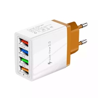 Charge rapide 48W 4 Ports USB QC 3.0 EU US UK adaptateur de prise mur téléphone portable chargeur rapide maison voyage chargeur mural