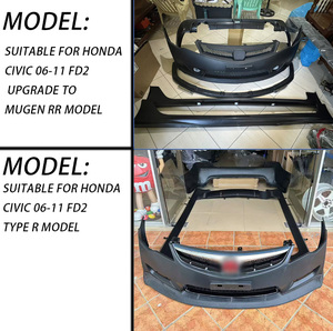 Nuevo Kit de Carrocería para Automóvil Compatible con los Modelos FD2 TR RR 2006-2011, Parachoques Delantero/Trasero, Faldones Laterales, Alerón con Gancho de Remolque - Product Image 2