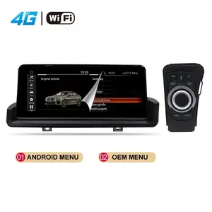 Lecteur DVD de voiture 8 + 256g 8core Android 12 pour Bmw Série 5 E60 E61 E63 E64 Série 3 E90 E91 E92 Gps Vidéo de voiture