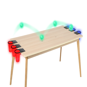 <span class=keywords><strong>Jeu</strong></span> de <span class=keywords><strong>Pong</strong></span> de Table Clip and Play pour Tous les Âges avec LED et Gobelets (Table Non Incluse) – Ensemble de <span class=keywords><strong>Jeu</strong></span> de Lancer avec Balles de <span class=keywords><strong>Ping</strong></span>-<span class=keywords><strong>Pong</strong></span> - Product Image 1