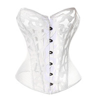Populaire Corset Gilet Dentelle Maille Corset Ultra Mince Sans Couture Respirant Corset