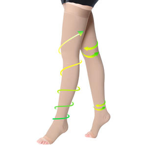 <span class=keywords><strong>Bas</strong></span> <span class=keywords><strong>de</strong></span> <span class=keywords><strong>contention</strong></span> médicaux pour femmes enceintes, à bout ouvert, jusqu'aux cuisses, épais, opaques, type 20-30 mmHg - Product Image 3