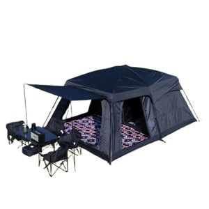 Carpa <span class=keywords><strong>de</strong></span> Camping <span class=keywords><strong>de</strong></span> Alta Calidad con 2 Habitaciones y 1 Sala, Resistente al Agua y a los Rayos UV, Portátil, para 8-12 Personas, Venta al Por Mayor para Campistas - Product Image 1