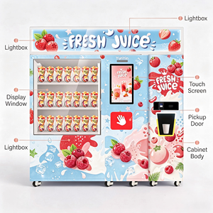 Distributeur automatique de smoothies surgelés 24h/24, 48 compartiments, avec surveillance à distance, pour salles de sport, campus, hubs de <span class=keywords><strong>transport</strong></span> et lieux publics - Product Image 4