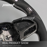 Volant personnalisé en fibre de carbone véritable avec LED pour Dodge Charger Challenger SRT R/T T/A 392 Demon 170 Hellcat 2013-2023