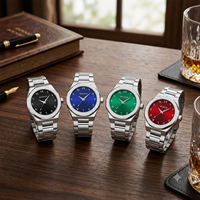Montre-bracelet classique de luxe de haute qualité pour hommes, personnalisable avec logo, en acier inoxydable unique, fournisseur OEM