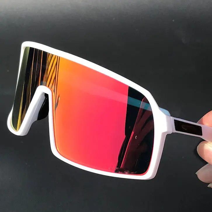New Tr90 Outdoor Riding Professional Cycling Windproof Sports Sunglass Protection For Women Men Big Frame Sport Glasses