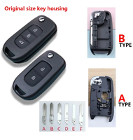 Coque de clé télécommande pour Renault Express, Uit, Megane 3, Logan 2, Kadjar, Captur, Symbol, Dacia Duster