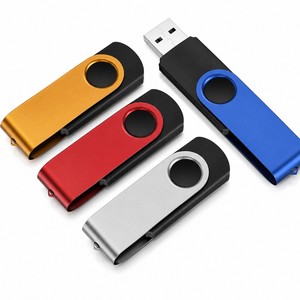 แฟลชไดรฟ์ USB 2.0 โลหะสีเงินแบบกำหนดเอง พร้อมพวงกุญแจสำหรับจัดเก็บข้อมูล และโลโก้สั่งทำ มีสินค้าในสต็อก - Product Image 1