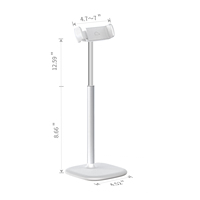 Support de Table en métal pliable pour microphone, 1 pièce, réglable en hauteur, universel, pour bureau