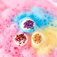 Bombes de bain écologiques non toxiques pour enfants, personnalisables, avec huile essentielle naturelle et glycérine, pour le soin de la peau des enfants, coffret cadeau