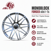 Jantes monobloc forgées de 16 à 24 pouces, finition usinée argentée, multi-rayons, en alliage, 5x112 5x114.3, adaptées aux voitures de sport, berlines et tuning