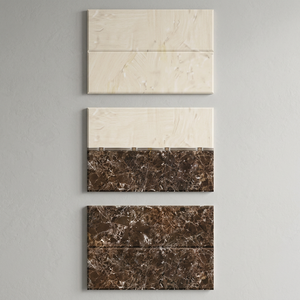 Azulejos de Cerámica Pulidos Decorativos para Pared y Suelo, 300x450mm, Diseño Ondulado en Relieve, Color Negro Oscuro, Impermeables, para Interiores, Baños y Centros Comerciales - Product Image 5
