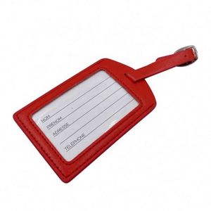 Factory Price <b>Cheap</b> Custom Baggage Pu Leather <b>Luggage</b> Tag for Travel - Product Image 3