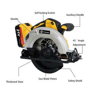 <span class=keywords><strong>Scie</strong></span> <span class=keywords><strong>circulaire</strong></span> électrique <span class=keywords><strong>sans</strong></span> <span class=keywords><strong>fil</strong></span> <span class=keywords><strong>sans</strong></span> <span class=keywords><strong>fil</strong></span> 7 pouces 18V/21V <span class=keywords><strong>Scie</strong></span> <span class=keywords><strong>circulaire</strong></span> à bois et à coupe méta alimentée par batterie - Product Image 6