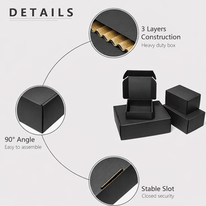 Emballage d'expédition de cosmétiques Blush, boîte d'expédition en carton ondulé E, boîte d'expédition à rabat supérieur, emballage personnalisé imprimé - Product Image 5