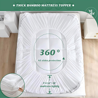 100% Polyester Jacquard Matratzenauflage, individuell bedruckt, gestrickt, wasserdicht, milbenabweisend, gesteppt, kühlend, für Zuhause und Krankenhaus