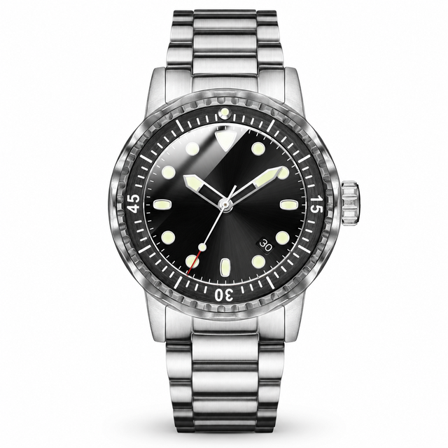Cross-border Explosion High-end Custom Watch NH35 Automatic Stainless Steel Sapphire Crystal Luminous Sports Diving Men's