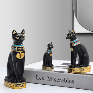 Ancienne Egypte Kitty Egyptienne Bastet <span class=keywords><strong>Chat</strong></span> Déesse Statue Collection Bastet Sculpture - Product Image 2