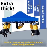 Carpa de Jardín con Cuatro Patas de Hierro, Toldo Transparente Reforzado, Plegable y Retráctil, con Logotipo para Grandes Eventos