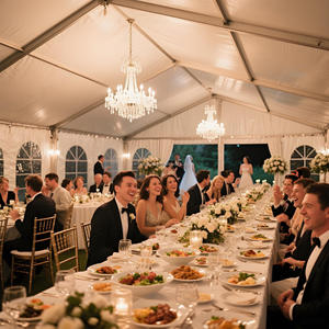 Large Event Tents Customized 10x15 15x30 20x40 Portable Wedding Hall Marriage White Tent for 150-600 People Heavy Duty Tent - Product Image 2