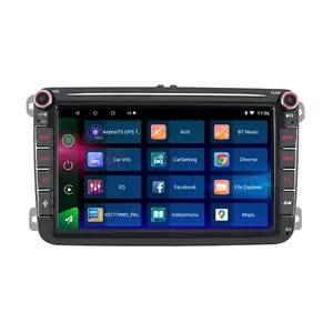 Jmance 8 Inch Dashboard Wireless/Wired Android Auto Carplay Bt Wifi Gps Navigator Car Radio Dvd Player For Vw