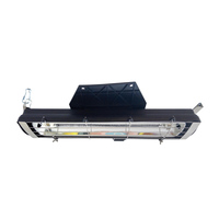 Agropax Novedad: Lámpara de Fibra de Carbono con Carcasa de PBT de 350mm para Calefacción en Granjas de Cerdos y Pollos, 175W/275W, Negra, 110V/220V