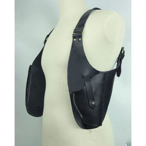 Custom Western Cowboy Tactisch Verstelbare Dubbele Schouder Pu Lederen Verstelbare Onderarm Schieten Pistool Holster - Product Image 2