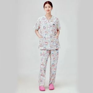 <span class=keywords><strong>Divisa</strong></span> Estiva Floreale a Maniche Corte per <span class=keywords><strong>Infermiere</strong></span>, per Lavoro <span class=keywords><strong>in</strong></span> Assistenza Orale nelle Case di Cura - Uniformi Ospedaliere - Product Image 1