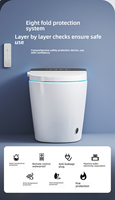 Auto Sensor Flush One Piece Intelligent Toilet Wc Bidet Commode Bowl Automatic Operation Smart Toilets With Remote Control