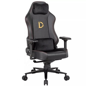 Chaises de course d'ordinateur de bureau de jeu en cuir noir <span class=keywords><strong>Chaise</strong></span> de jeu de luxe PRO Titanic avec appui-tête magnétique en mousse à mémoire de velours - Product Image 3