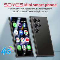 Soyes S24 Pro Max Mini, Teléfono Inteligente 4G LTE, Pantalla HD de 3.0'', Quad Core, 2GB de RAM, 16GB de ROM, Doble SIM, Android 8.1, Alemán, Español, 5MP
