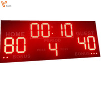 Tableau de score électronique de basketball / Affichage numérique du score LED / Tableau de score LED avec chronomètre de tir