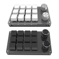 Pemrograman Tombol Kustom Makro Keyboard RGB 3/6/12 Tombol Salin Tempel Tombol Mini Tombol Permainan Toshiba Mekanis Hotswap Macropad