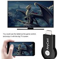 Adaptador de Pantalla Inalámbrico Anycast Miracast HDMIDongle 4K para TV, Monitor, Proyector, IOS, Android, Laptop, PC y Mac