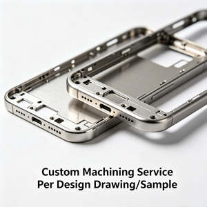 OEM Precision Customized CNC Machining Aluminum/Stainless Steel Mobile <b>Phone</b> Frame Parts Shell Cover for Machining Broaching - Product Image 1