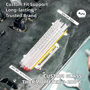 Thermomètre en verre personnalisé OEM/ODM pour alcool, eau <span class=keywords><strong>rouge</strong></span>, kérosène, 0-50/0-100/0-200/-30+100/-50+50 <span class=keywords><strong>avec</strong></span> garantie d'un an - Product Image 2