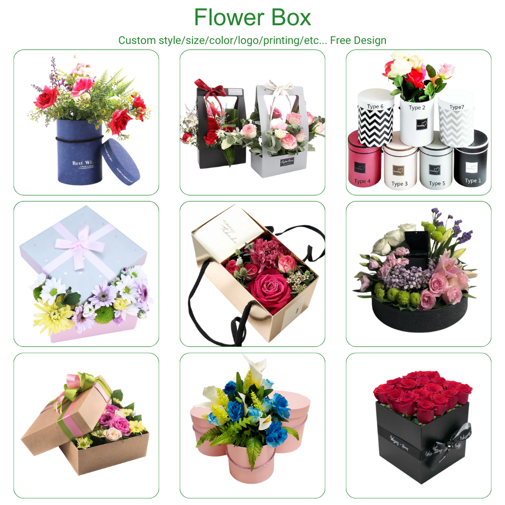 caja de flores