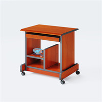Precio barato estilo clásico OEM & ODM Escritorio de oficina comercial tablero ignífugo mesa de estudio con ruedas escritorio de la computadora