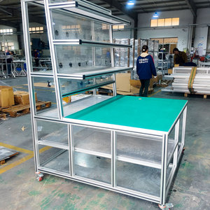 Mesa de Trabajo de Aluminio para Línea de Ensamblaje 6063 Anodizado Personalizable Multiusos de Operación Manual - Product Image 1