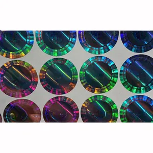 Vòng Laser QR mã trong suốt Hologram lá rõ ràng hiển thị chuyển tùy chỉnh kính chắn gió sticker có thể in Hologram Sticker